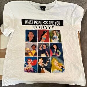 Zara White Disney Princess Tee